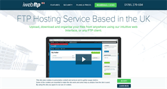 Desktop Screenshot of iweb-ftp.co.uk